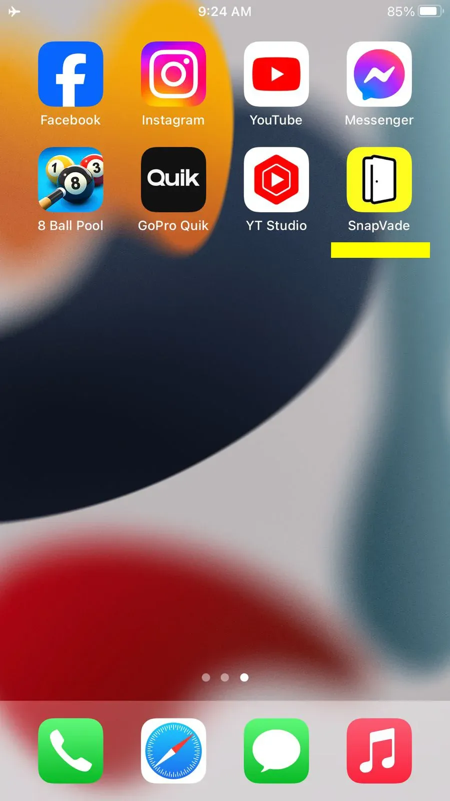 SnapVade main user interface dashboard